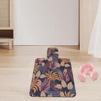 Pad, Pilates Reformer Mat, Soft Accessory, Foldable Exercise Floor Home Fitness Equipment, Autumn Leaves white