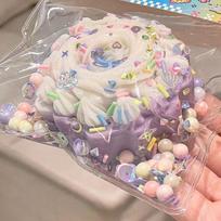 Taba Squishy Table Cake Squeeze  High Realistic Dessert Fidget s Anti-Stresses Decompression Cute Simulation Stress Relief gray