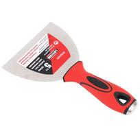 5in Putty Cutter Non Slip Handle Mirror Polished Stainless Steel Paint Scraper for Drywall Repairing and Clearing white
