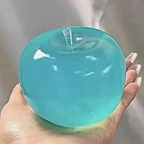 Squishy Green Apple Stress Ball Soft Fidget Sensory Toy For Adhd  Slow Rebound Squeeze Toy For Adults Christmas Gifts blue