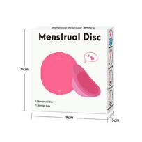 Silicone Menstrual Disc & Cup Storage Set - Moon Cup & Reusable Feminine Care Kit pink