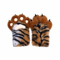2 vnt. pliušinės katės letenos pirštinės, storesnės, kailinės pirštinės, naujos Cosplay katės letenos pirštinės, dovanos 2pcs black