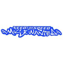 Naujausias Kūrybiškas Need for Speed Most Wanted Lipdukas Automobilio Dekoracija Decal Spalva Gali Būti Pritaikyta Saulės Apsauga Atsparus Vandeniui, 29cm*6cm mėlyna