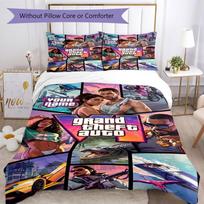 Grand Theft Auto Customize Text Bed Linens Design for Bedrooms Wrinkle Resistant Home Decor Perfect Gift for Valentine’s Wedding Birthday 180cmx210cm