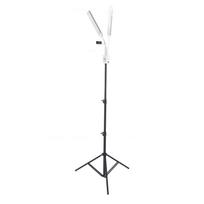 LED Video Light 40W Dimmable 3200K to 5600K Foldable Double Arms LED Fill Light with Phone Holder Tripod for Makeup EU white
