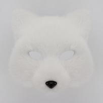 Lapės Pusės Veido Kaukė Kostiumų Šventė Helovinas Cosplay Gyvūnas Pasidaryk Pats Plastikinis Mielas Stilius White