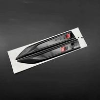 For Audi A3 A4 B8 8P 8V A6 C7 A5 Q5 B7 B6 B9 A7 SLINE Q3 Q7 Car Logo Modification Leaf Plate Sline Side Label Decorative Sticker gray
