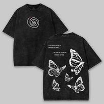 Life is Strange Marškinėliai Dvigubai Spausdinti Unisex Lengvi Medvilniniai Marškinėliai 110 gray