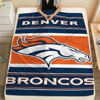 Denver Broncos Print Flannel Blanket, High quality Comfortable for All Seasons, Home Decor, Warmth and Comfort, Perfect for Christmas Gifts 80cmx120cm