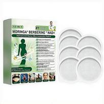 Moringa Berberine NAD+ Nano Microneedle Patches Gentle Skin Absorbing Body Care Patch For Daily Wellness Management 1BOX gray
