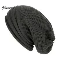 Soft Winter Beanie Unisex Fall Hat Baggy Solid Color No Brim Knitted Elastic Warm Regular Fit Washable Cozy Windproof Women Men Cap tamsiai pilka spalva