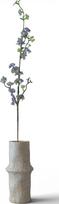 Botane Dirbtinė šakelė Botane gluosnis 104 cm, mėlyna, apsnigta