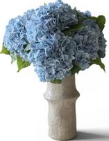 Botane Dirbtinių gėlių puokštė Blue Hydrangea