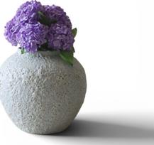 Botane Dirbtinė gėlė Botane hortenzija 30 cm, violetinė, rutulio formos