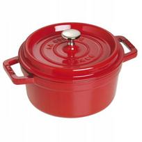 Staub La Cocotte 2.6l emaliuotas ketaus puodas, raudonas, indukcijai