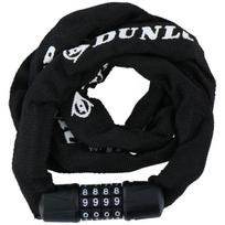 Dviračio spyna su kodu Dunlop, 120 cm, juoda