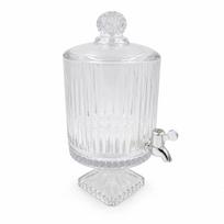 Stiklinė gėrimų talpa su kraneliu