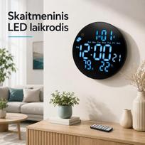 Elektroninis laikrodis su data ir termometru TR2250H
