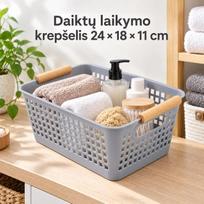 Plastikinis daiktų laikymo krepšys su rankenomis TR2365