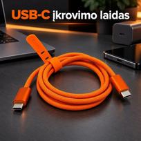 1M USB-C–USB-C greitojo įkrovimo laidas EZRA DC356-2 240 W
