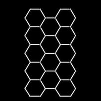 Modulinis lubinis LED šviestuvas Hexagon