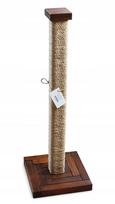 Stabili aukšta medinė draskyklė katėms – draskymo stulpas, 100 cm, premium