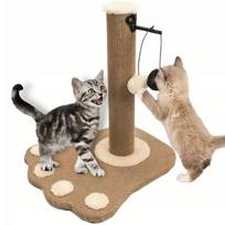 NUXIE PREMIUM kačių draskyklė-stulpelis su žaislais, 38 cm