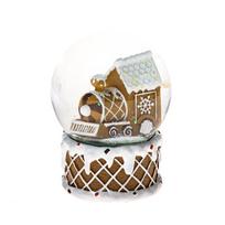 Iš poliesterinės dervos sniego rutulys (aukštis 10 cm) Snowy Train – Dakls