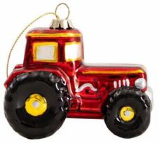Eglutės žaisliukas Homla Glasso Tractor, raudona sp., stiklas