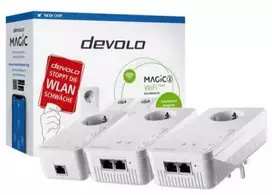 Maršrutizatorius Devolo Magic 2 WiFi next Powerline rinkinys 2400Mbit/s Wi-Fi 5, 3 adapteriai