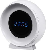 0,3W LED naktinis šviestuvas NIGHTLUX CLOCK USB, baltas, 3000/6500K, su baterija
