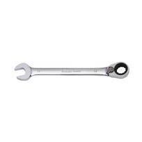Sonic terkšlinis žiedinis raktas su reversu 19 mm, 12 briaunų (4170219, SONIC)