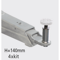 Guminis padukas H=140 mm greitam įstatymui (S224A4, RAVAGLIOLI)