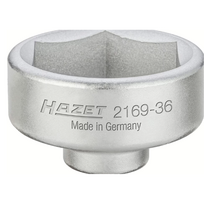 HAZET alyvos filtro raktas - 3/8" (10 mm) kvadratas, tuščiaviduris (2169-36, HAZET)