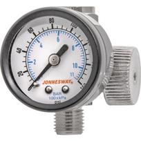 Oro reguliatorius su slėgio matuokliu iki 160 PSI (ACC-3806R, JONNESWAY)