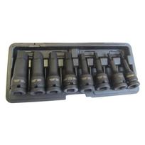 ⬡ 1/2" Prailgintų galvučių smūginių su antgaliais rinkinys (HEX) 8 vnt. (CL507208)