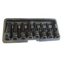 ⬡ 1/2" Prailgintų galvučių smūginių su antgaliais rinkinys (TORX) 8 vnt. (CL507108)