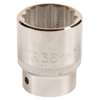 ⬡ 3/4" Galvutė 12-kampė 24mm (S16606, SATA)