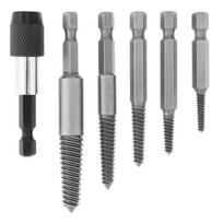 ⬡ Užlūžusių varžtų išsukėjų rinkininys 1/4" HEX 6vnt. (smulkus sriegis) (CL705963, CHANGLU TOOLS)