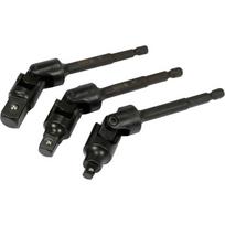 ⬡ 1/4" + 3/8" + 1/2" Lanksčių adapterių gręžtuvui rinkinys (3 vnt.) (YT04641, YATO)