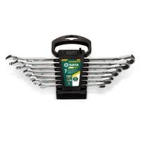 ⬡ Kombinuotų terkšlinių raktų rinkinys 7 vnt. (8-19 mm) 120XP (ST08051G, SATA)