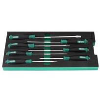 ⬡ Smūginių atsuktuvų rinkinys 7 vnt. EVA padėkle (pl./PH) (ST09919G, SATA)