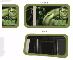 Difuzed piniginė piniginė Velcro užtrauktukas AVENGERS HULK