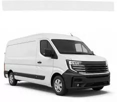 GrizzGlass bespalvė techninė danga HeavyDuty Clear kairiajai krovininio skyriaus durų slenksčiui, skirta Nissan Interstar-e 3 (2024-2026) (GRZ22793)