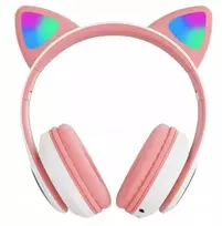 Pink Ausinės Cat Ears Rožinė, spalva: balta, oranžinė
