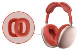 Bluetooth ryšio ausinės su dėklu, rožinės