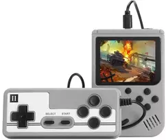 Žaidimų konsolė Retro nešiojamasis mini delninis vaizdo žaidimų konsolė 8 bitų 3,0 colio spalvotas LCD vaikų spalvotas žaidimų grotuvas, integruotas 500 žaidimų