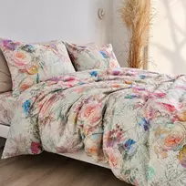 Saules Patalyne Satino patalynės komplektas LAIMĖS SIMFONIJA, 3 dalių, 200x220 cm