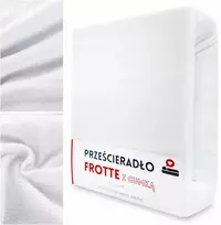 Łóżkoholicy Gaja Frotte paklodė su guma 80x180 cm, balta