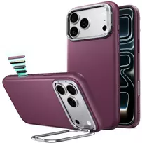 Dėklas ESR Atelier Kickstand MagSafe Case for iPhone 18 Pro / 17 Pro - burgundy